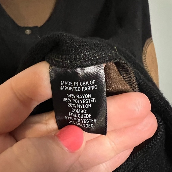 DREW DELILAH CARDIGAN black and brown with soft comfort sweater - Picture 4 of 7